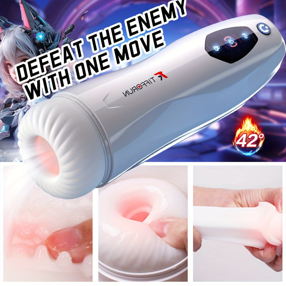 Realistic Male Masturbation Cup – Heated with Suction & Voice